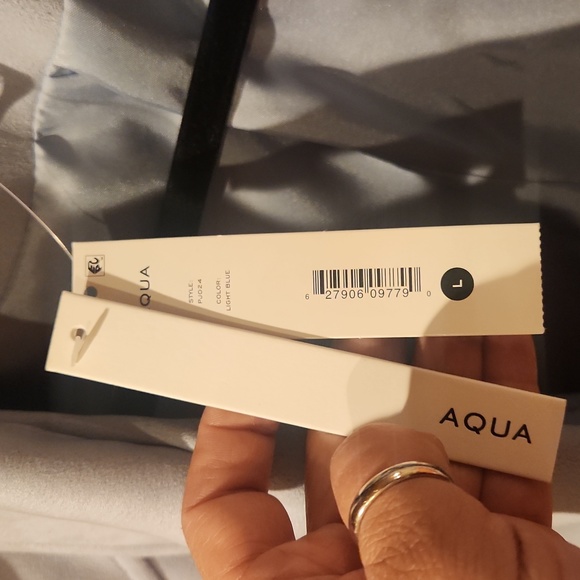 Aqua Faux Suede Zipper Front Solid Color Women's Moto Style Jacket S NWT Blue - Picture 5 of 6